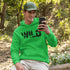 Step into the wild with our unique camping hoodie, featuring a captivating camping scene intricately etched inside the words "Into The Wild". Crafted for outdoor enthusiasts, this hoodie is not just a piece of clothing but a symbol of adventure and exploration.